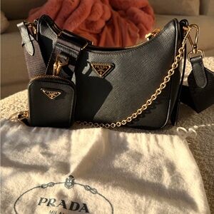 Prada Re-Edition Saffiano Leather Crossbody